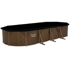 Piscine En Acier Bestway Hydrium Effet Bois - 7,30 X 3,60 X 1,30 M -Intex Soldes Boutique piscine hors sol acier ovale 730 m x 360 m x 130 m hydrium 4