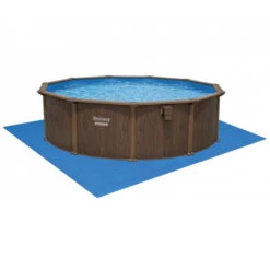 Piscine En Acier Bestway Hydrium Effet Bois Ø 4,90 X H 1,30 M -Intex Soldes Boutique piscine hors sol acier ronde 488 x 130 m hydrium 4