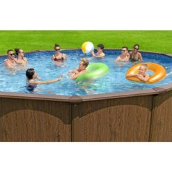 Piscine En Acier Bestway Hydrium Effet Bois Ø 5,50 X H 1,30 M -Intex Soldes Boutique piscine hors sol acier ronde 549 x 130 m hydrium 3