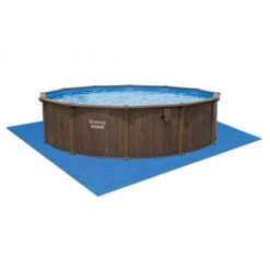 Piscine En Acier Bestway Hydrium Effet Bois Ø 5,50 X H 1,30 M -Intex Soldes Boutique piscine hors sol acier ronde 549 x 130 m hydrium 5