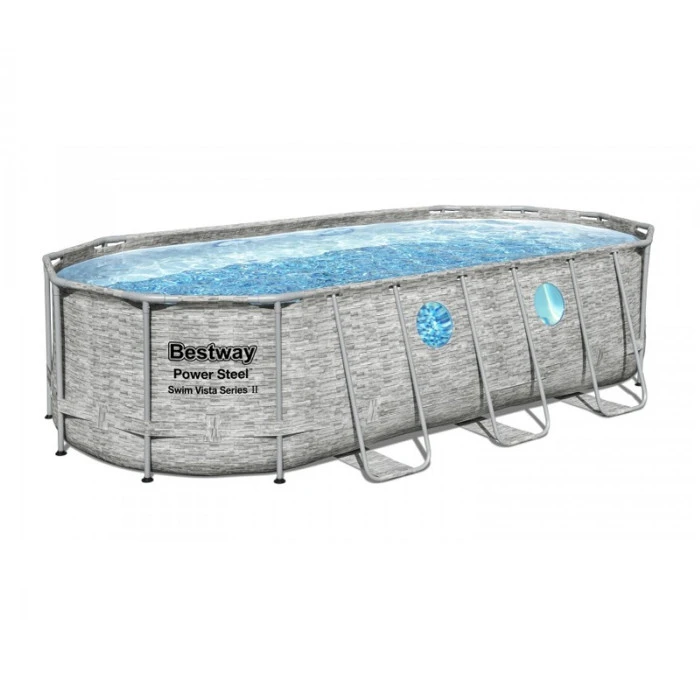 Piscine Tubulaire Ovale Bestway Power Steel Swim Vista 5,49 X 2,74 X 1,22 1 Piscine Tubulaire Ovale Bestway Power Steel Swim Vista 5,49 X 2,74 X 1,22