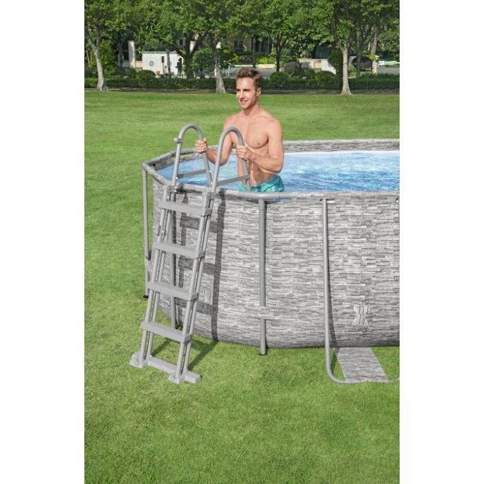 Piscine Tubulaire Ovale Bestway Power Steel Swim Vista 5,49 X 2,74 X 1,22 9 Piscine Tubulaire Ovale Bestway Power Steel Swim Vista 5,49 X 2,74 X 1,22 – Image 9