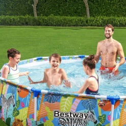 Piscine Tubulaire Bestway Steel Pro Ronde Décor Animaux 3,05 X 0,66 M 9 Piscine Tubulaire Bestway Steel Pro Ronde Décor Animaux 3,05 X 0,66 M -Intex Soldes Boutique piscine tubulaire bestway steel pro ronde animaux 305 x 66 cm 2