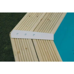 Piscine En Bois Octogonale Ubbink Azura 6,10 X 4 X 1,20 M - Liner Beige -Intex Soldes Boutique piscine ubbink azura 610 400 120 bleu 4 1