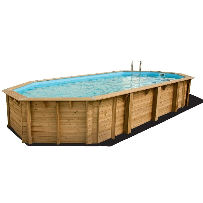 Piscine En Bois Octogonale Ubbink Azura 7,50 X 4,00 X 1,30 M - Liner Bleu 1 Piscine En Bois Octogonale Ubbink Azura 7,50 X 4,00 X 1,30 M - Liner Bleu