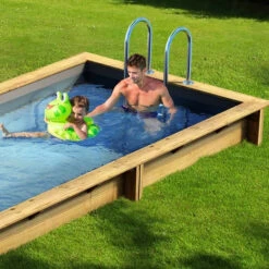 Piscine Pool'n Box Procopi En Bois 5 X 2 M - Coffre Et Filtration Intégrés -Intex Soldes Boutique piscine pool n box enterr e ambiance min