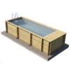 Piscine Pool'n Box Procopi En Bois 5 X 2 M - Coffre Et Filtration Intégrés
