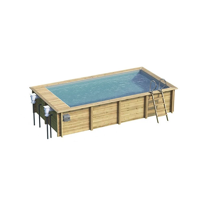 Piscine Urbaine XL Procopi En Bois 6,5 X 3,5 M - Couverture Automatique 1 Piscine Urbaine XL Procopi En Bois 6,5 X 3,5 M - Couverture Automatique