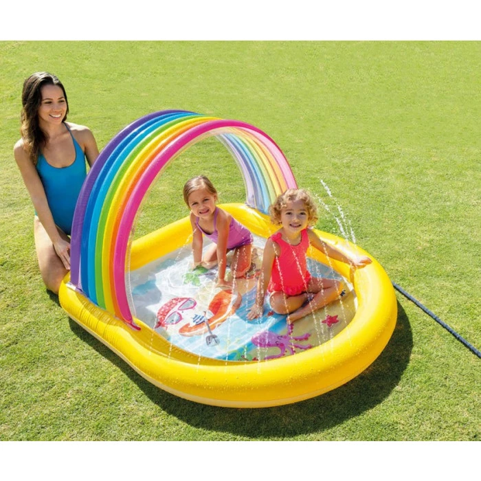 Piscinette Gonflable Arc-en-ciel Intex 2 Piscinette Gonflable Arc-en-ciel Intex – Image 2