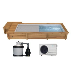 Piscine Urbaine Procopi En Bois 6 X 2,5 M - Couverture Automatique, Coffre, Filtration à Sable Et Chauffage 1 Piscine Urbaine Procopi En Bois 6 X 2,5 M - Couverture Automatique, Coffre, Filtration à Sable Et Chauffage