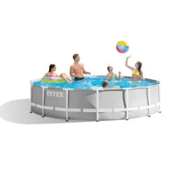 Piscine Tubulaire Ronde Intex Prism Frame 4,57 X 1,22 M -