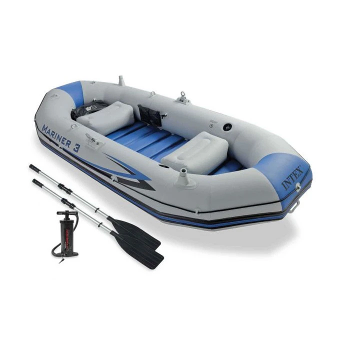 Set Bateau Gonflable 3 Places Intex Mariner 3 (rames Et Gonfleur Inclus) 1 Set Bateau Gonflable 3 Places Intex Mariner 3 (rames Et Gonfleur Inclus)
