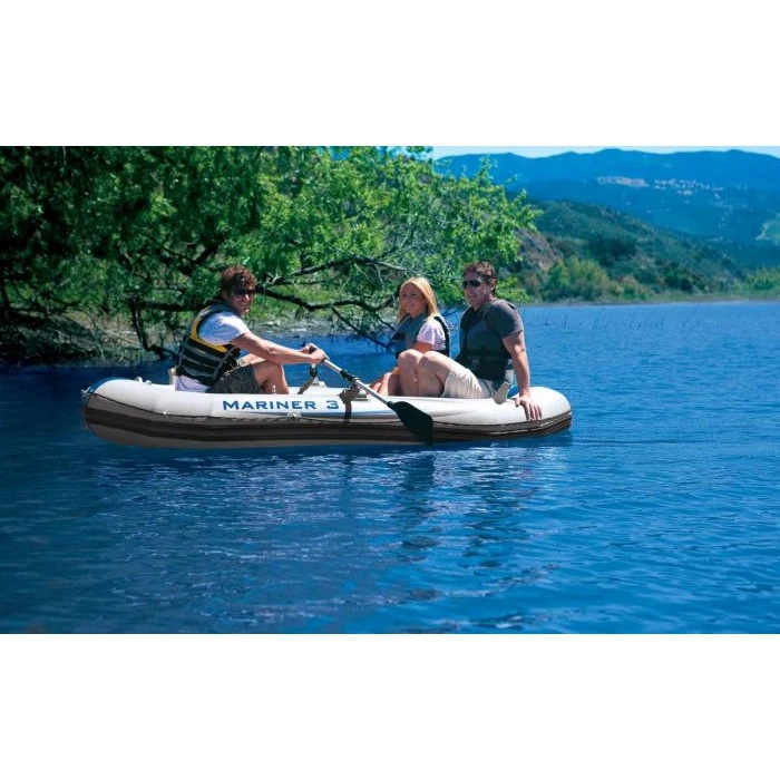 Set Bateau Gonflable 3 Places Intex Mariner 3 (rames Et Gonfleur Inclus) 4 Set Bateau Gonflable 3 Places Intex Mariner 3 (rames Et Gonfleur Inclus) – Image 4