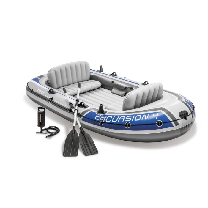 Set Bateau Gonflable 4 Places Intex Excursion 4 1 Set Bateau Gonflable 4 Places Intex Excursion 4