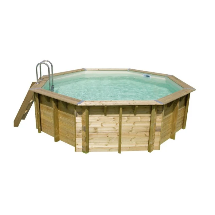 Piscine En Bois Octogonale Ubbink Océa 4,30 X 1,20 M - Liner Gris 1 Piscine En Bois Octogonale Ubbink Océa 4,30 X 1,20 M - Liner Gris